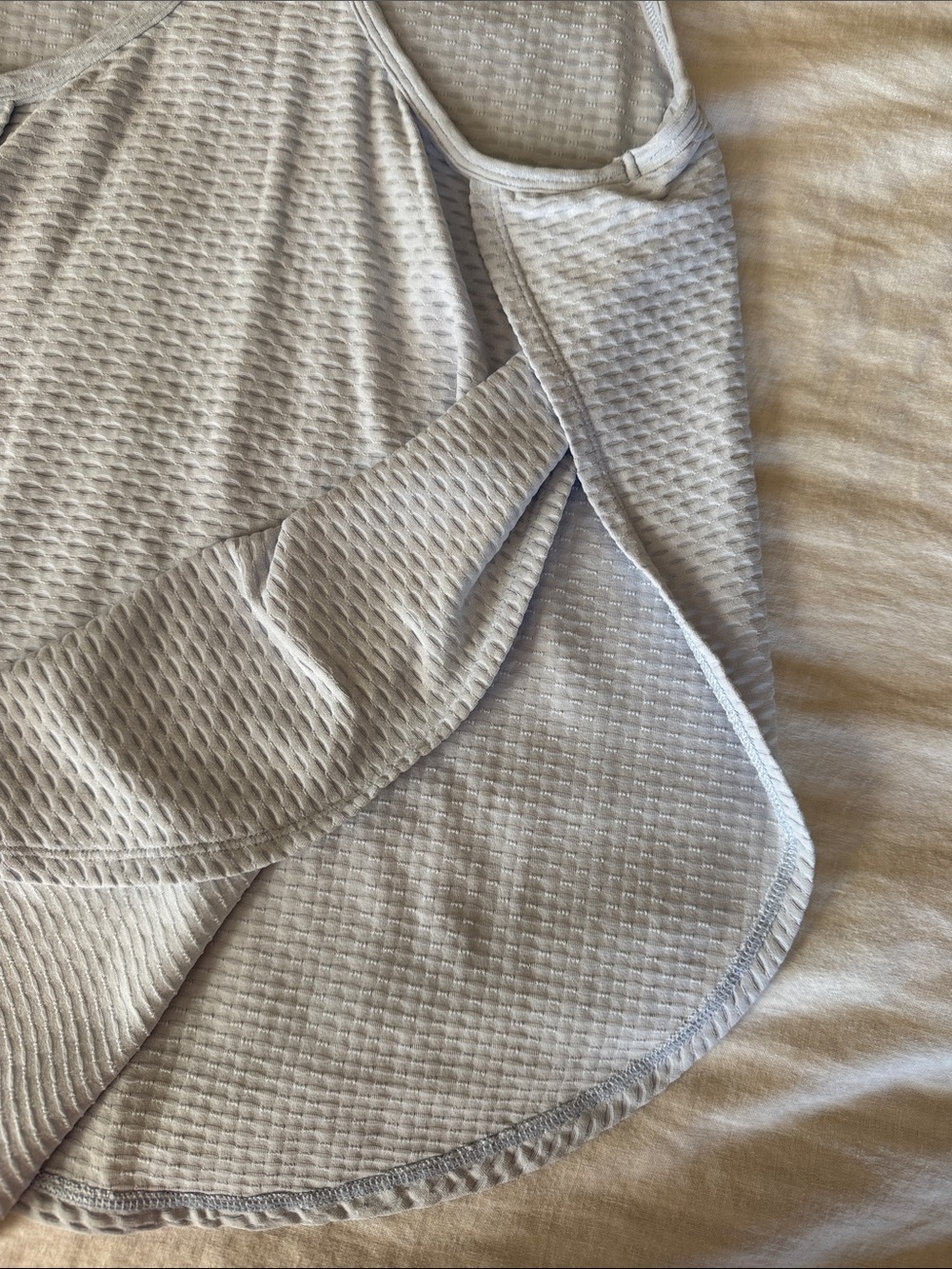 Calia Light Blue Textured Racerback Tank - Picture 4 of 5